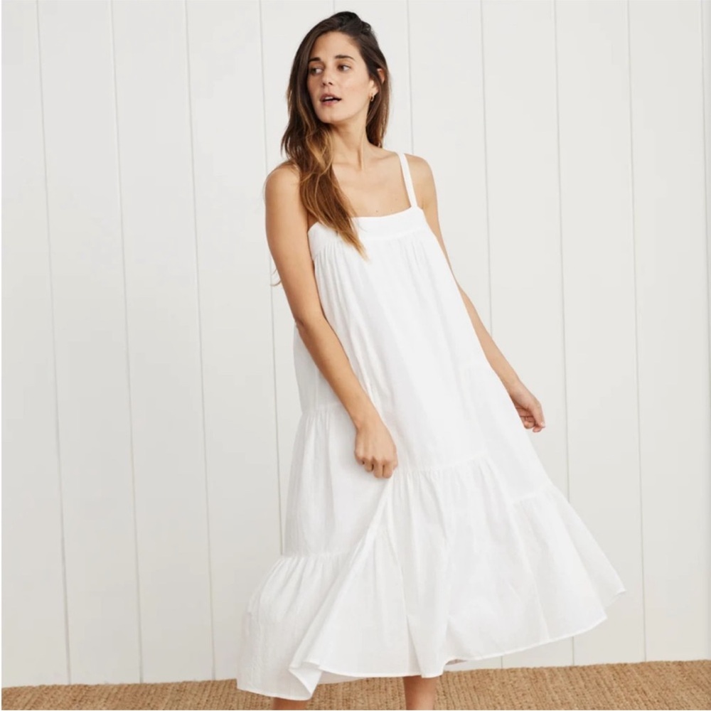 Jenni Kayne White Midi Sundress